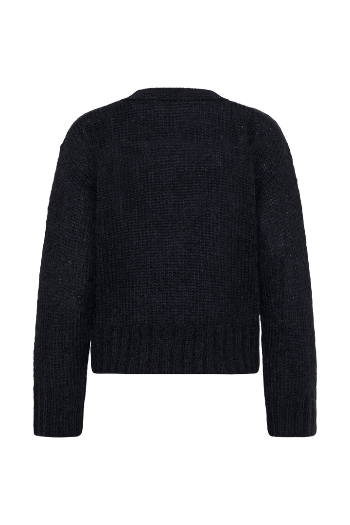 Cardigan en mohair mélangé certifié Zendaya - Boutonné à col en V