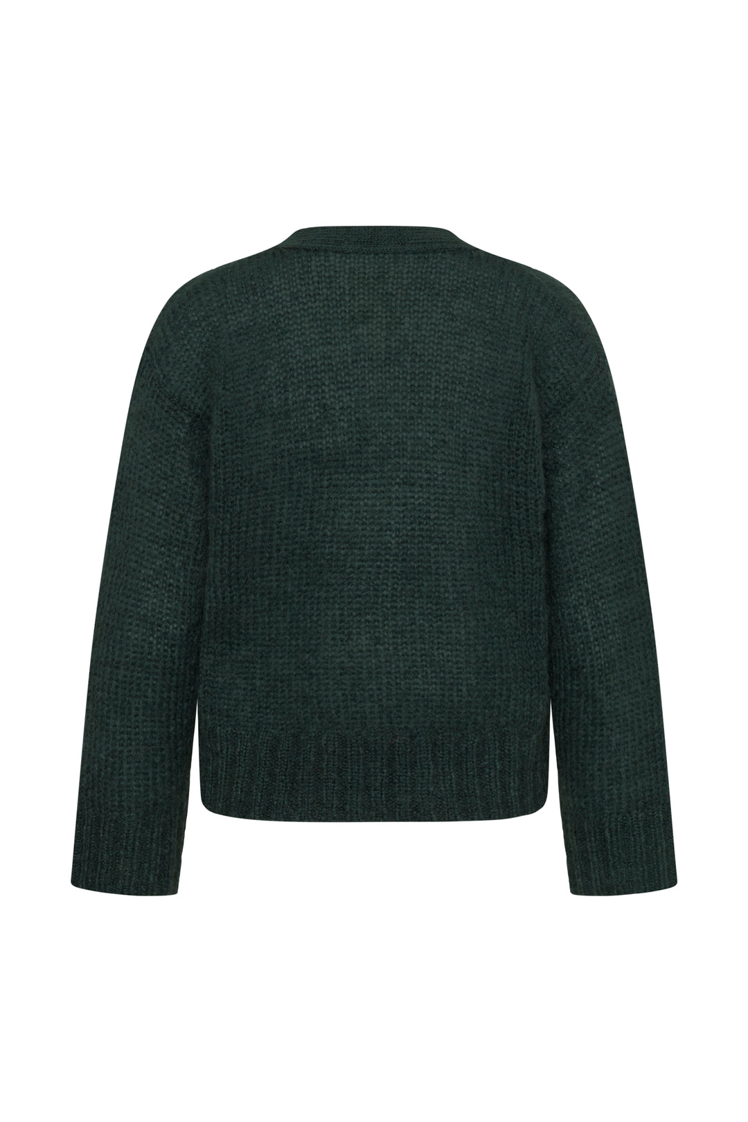 Cardigan en mohair mélangé certifié Zendaya - Boutonné à col en V