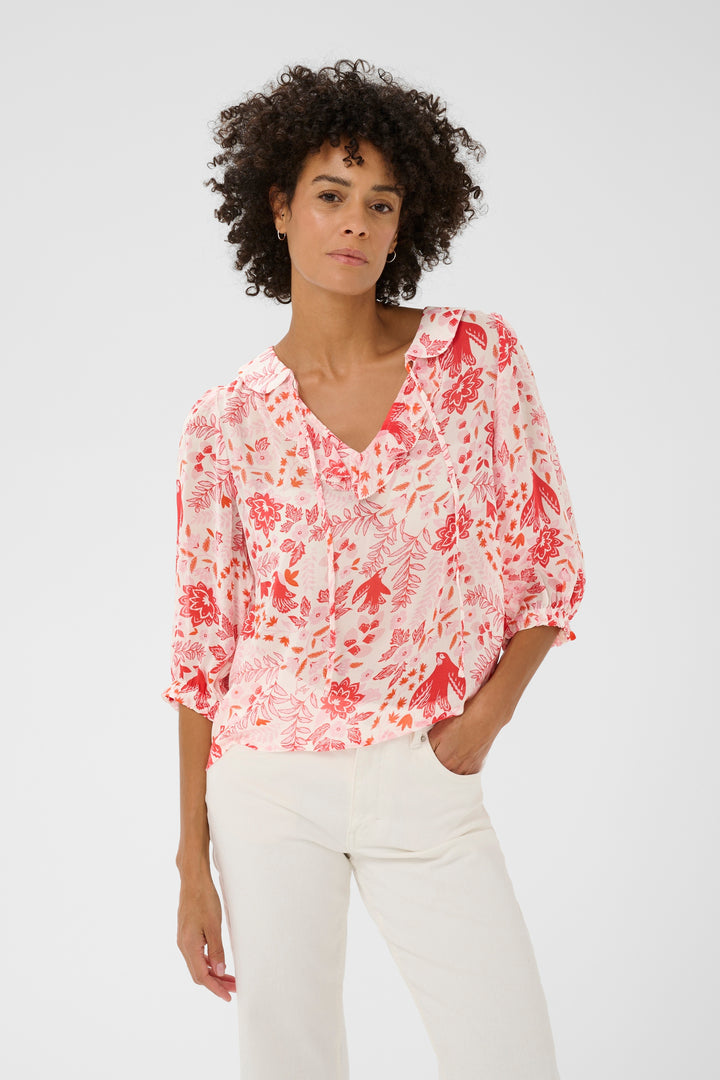 Blouse imprimée Alvia – Viscose certifiée