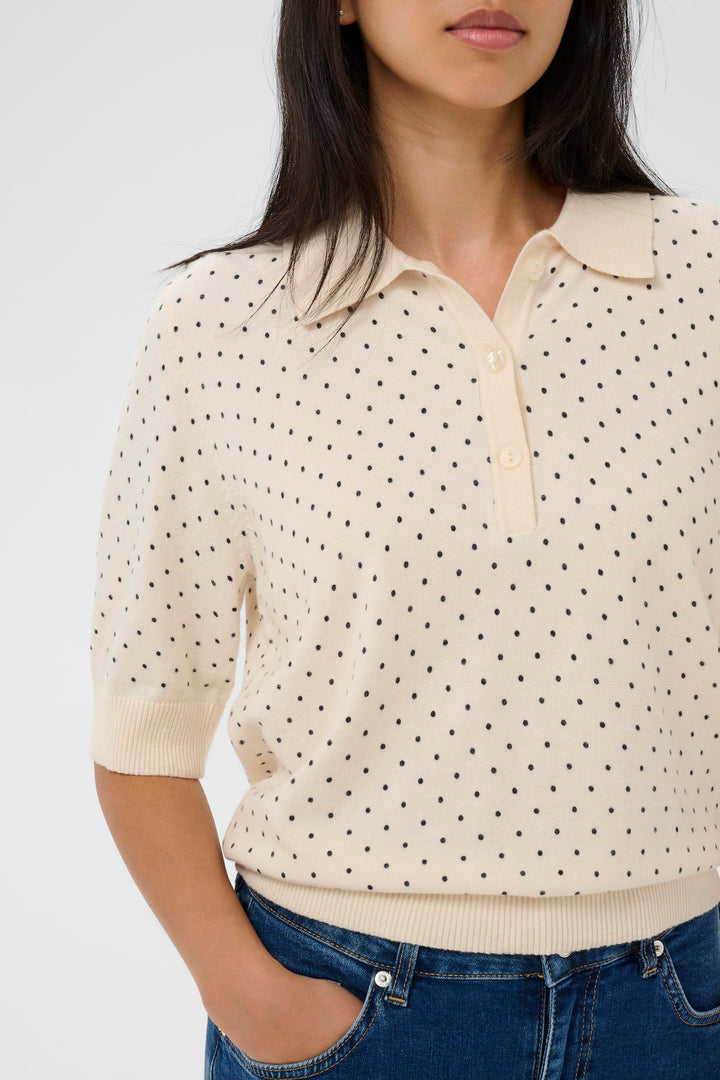 Pull à col Anetti – Tricot fluide à manches mi-longues