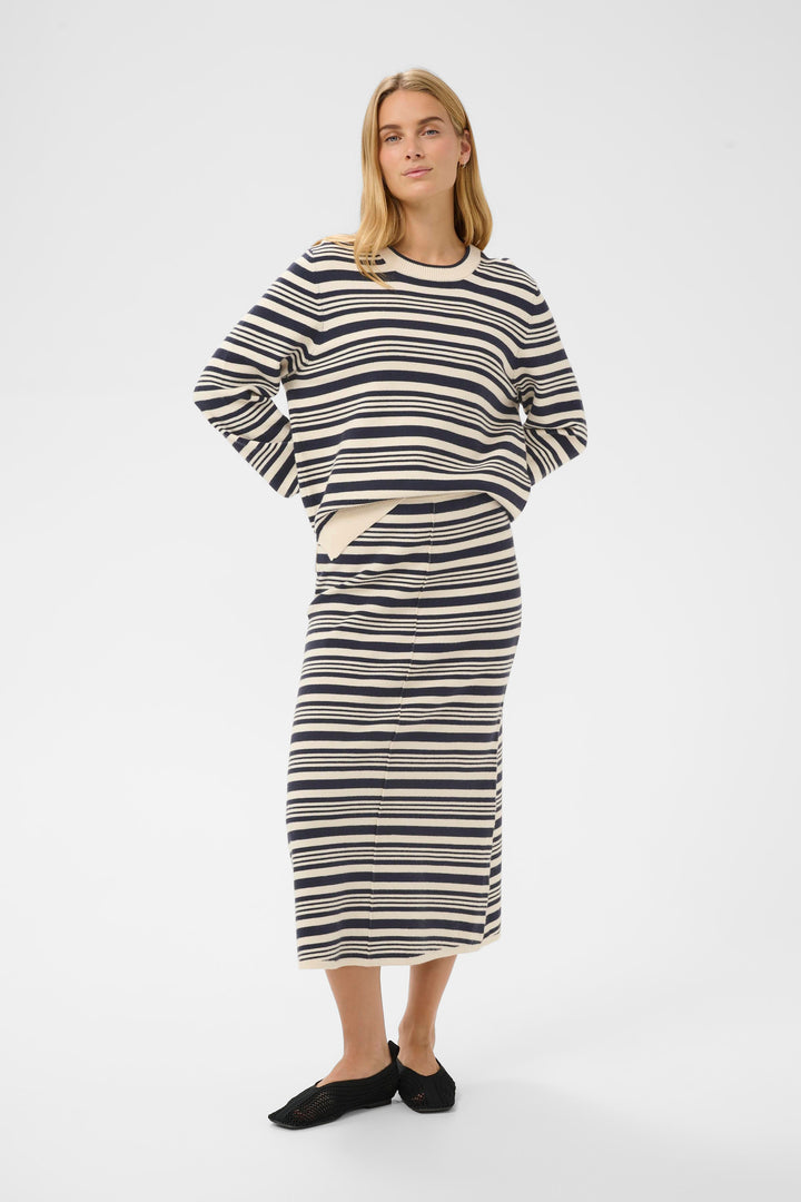 Jupe à rayures Angelie – fluide et actuelle