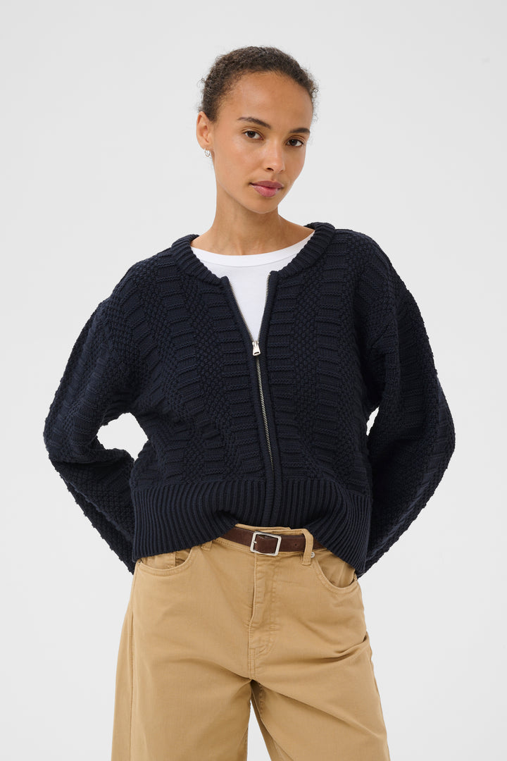 Cardigan zippé Aniela – Style ajustable