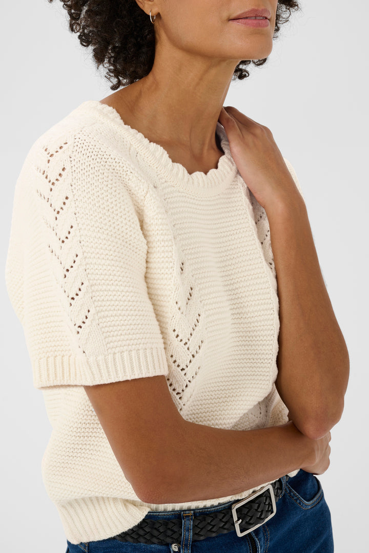 Pull texturé ajouré Anisette – Tricot léger et raffiné