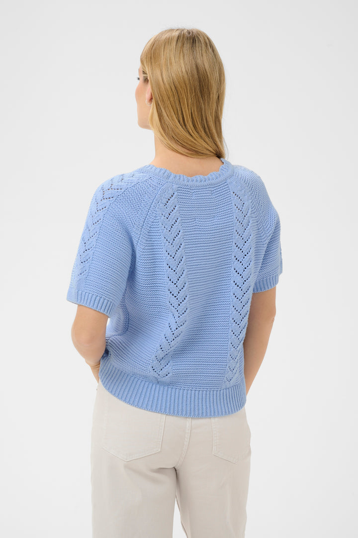 Pull texturé ajouré Anisette – Tricot léger et raffiné
