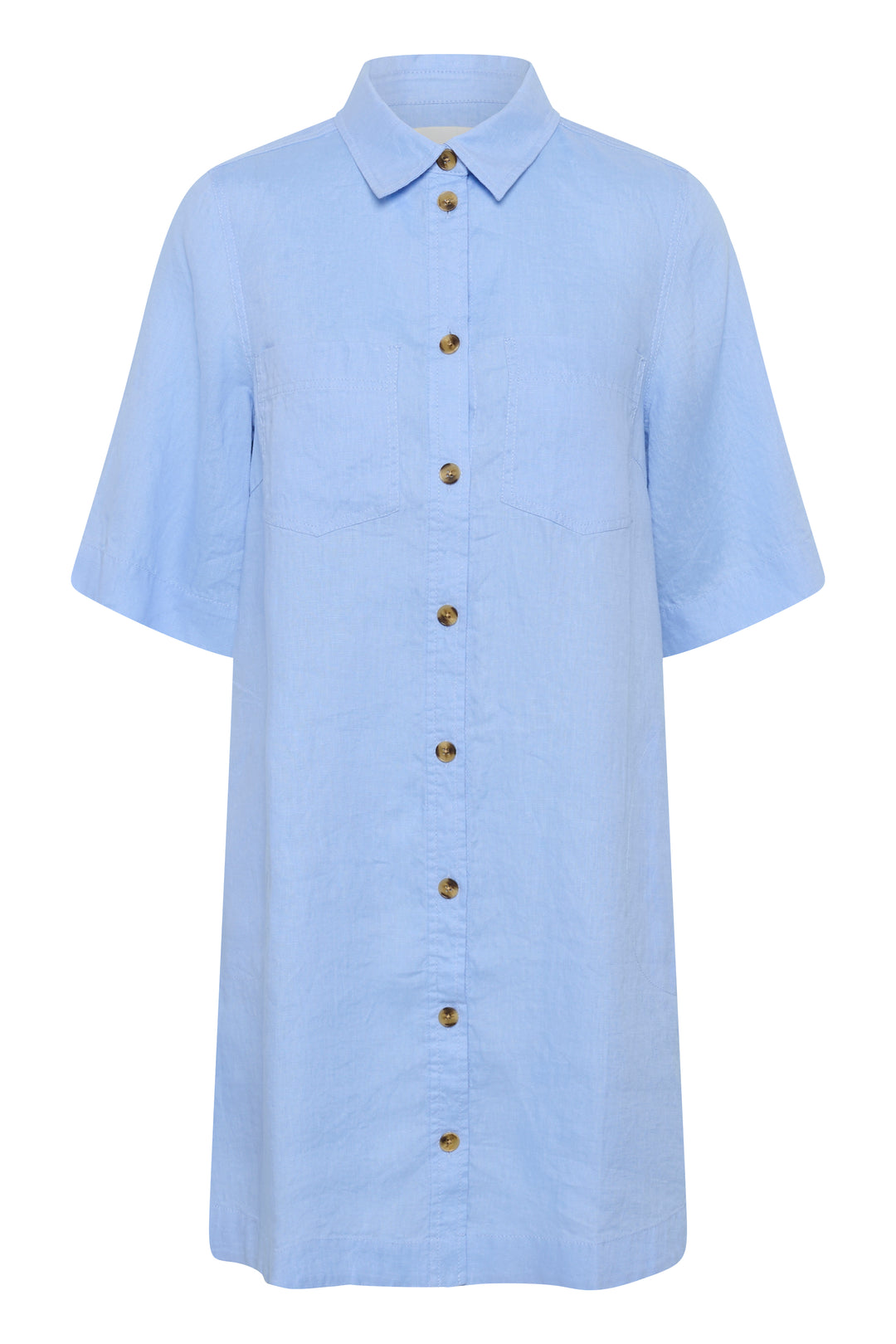 Robe en lin Sardiae – Boutonnée et coupe A