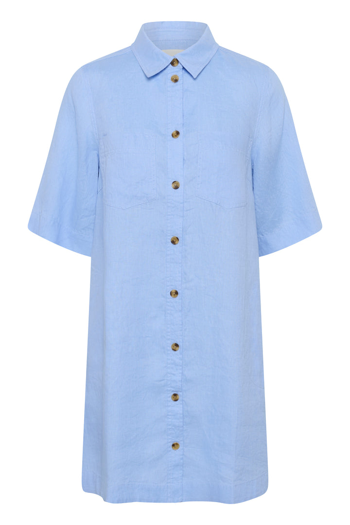 Robe en lin Sardiae – Boutonnée et coupe A