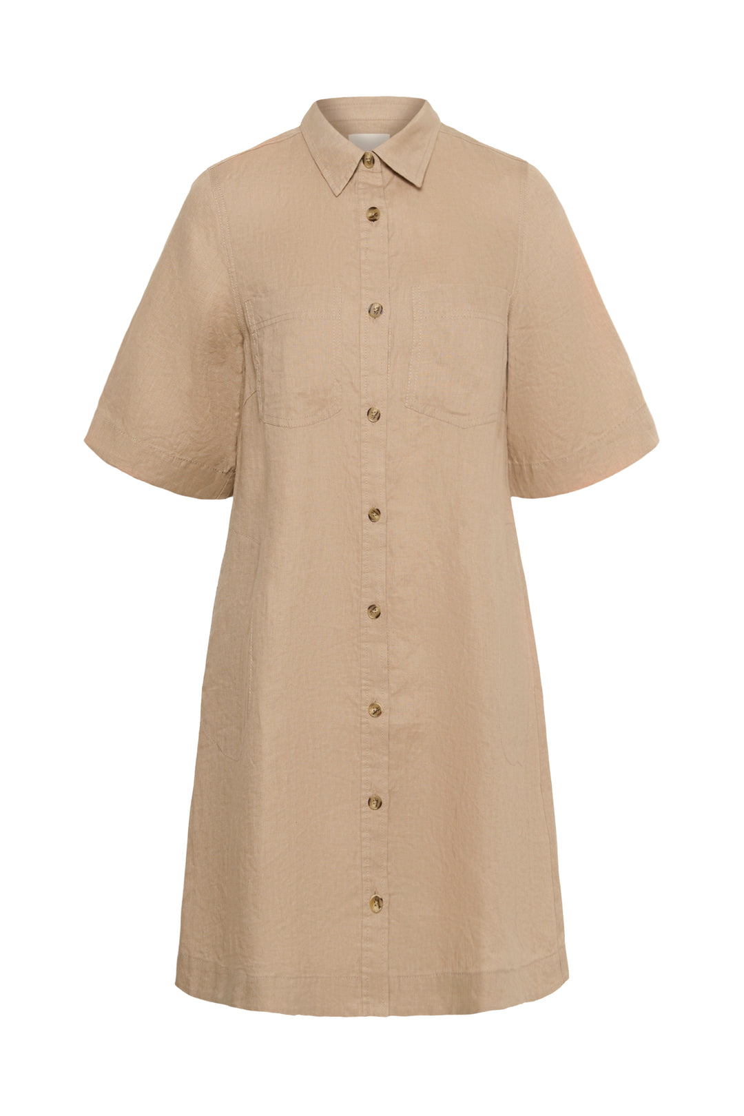 Robe en lin Sardiae – Boutonnée et coupe A