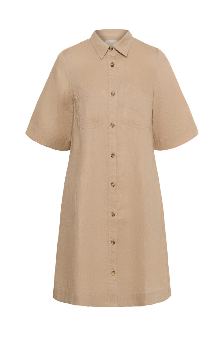 Robe en lin Sardiae – Boutonnée et coupe A