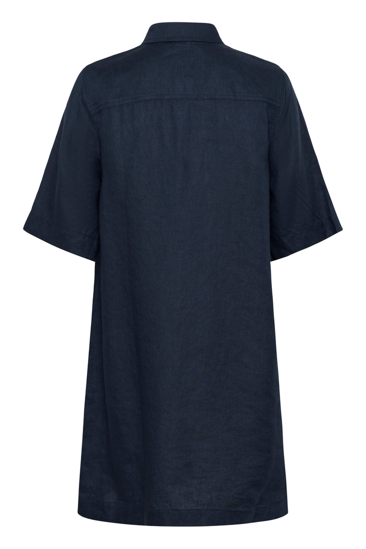 Robe en lin Sardiae – Boutonnée et coupe A