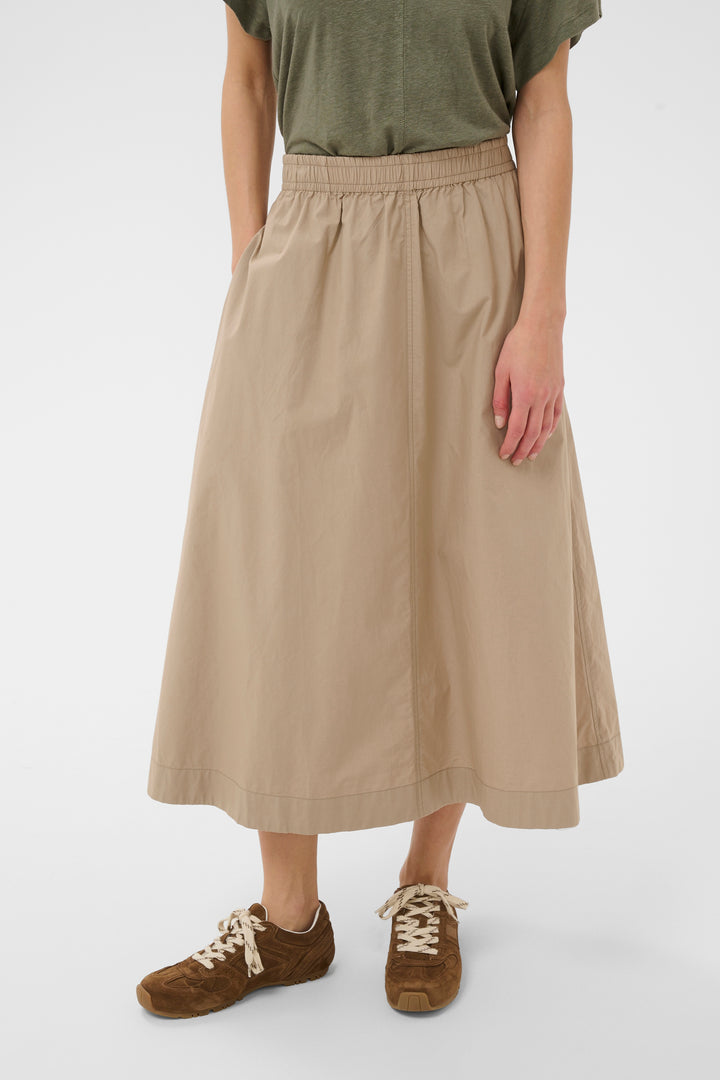 Asmina midi skirt - Organic cotton and flared cut