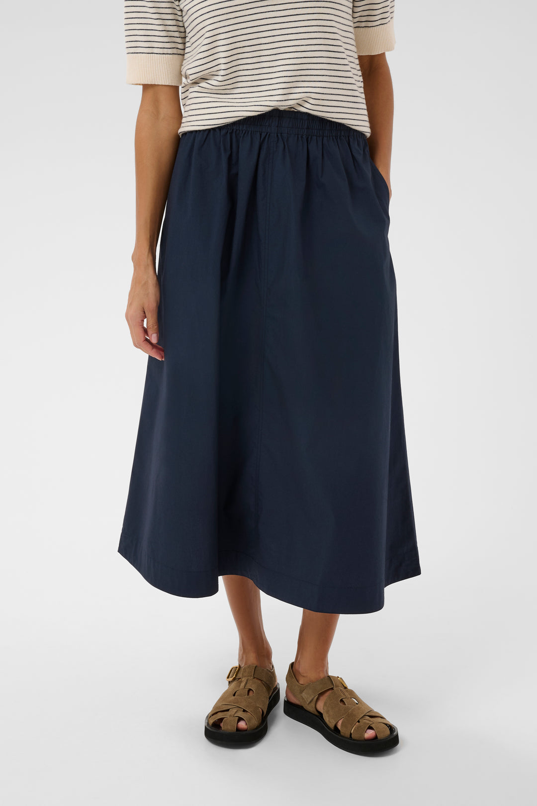 Asmina midi skirt - Organic cotton and flared cut