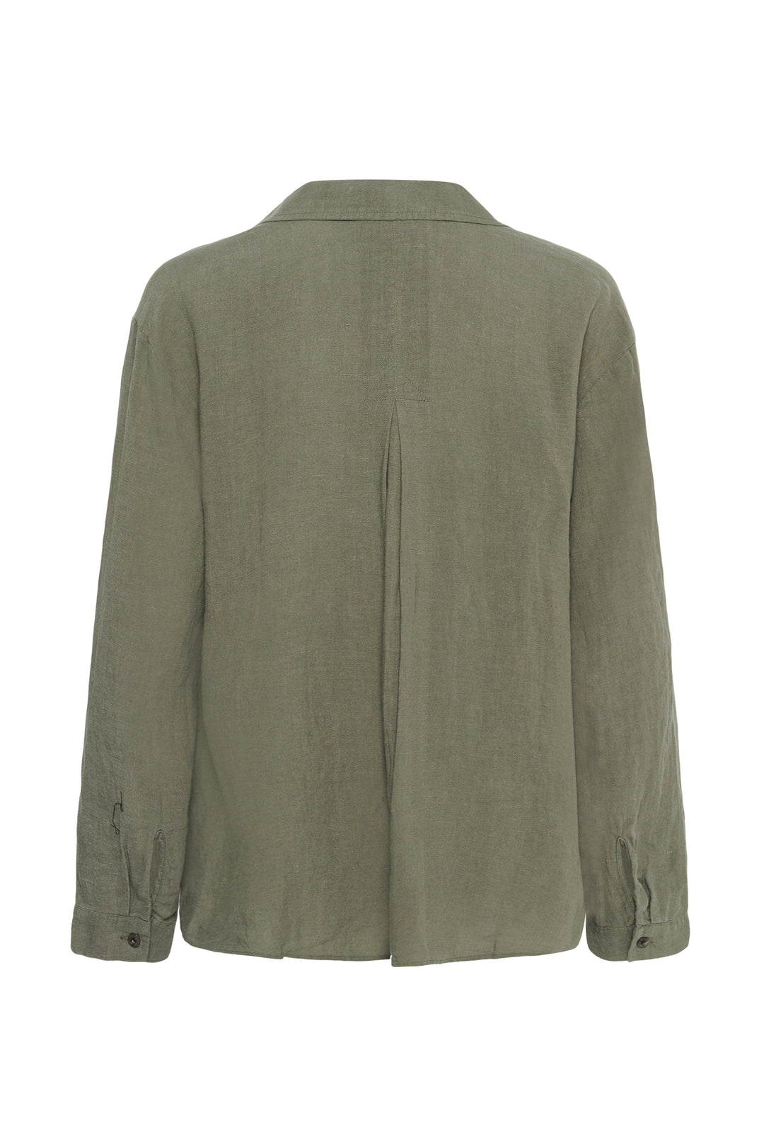 Blouse en lin Ayo – Col en V et coupe droite