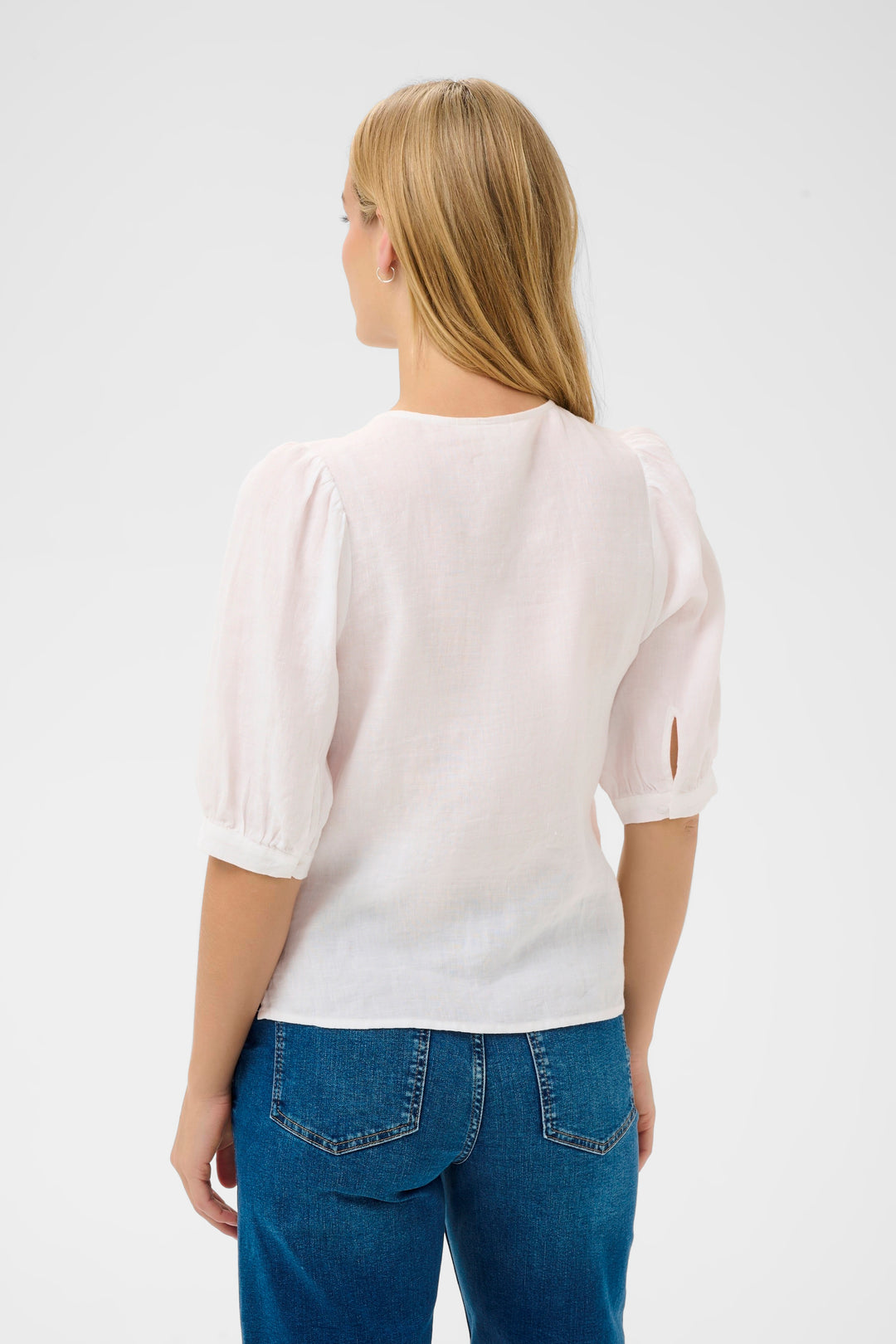 Blouse en lin avec boutons Azra