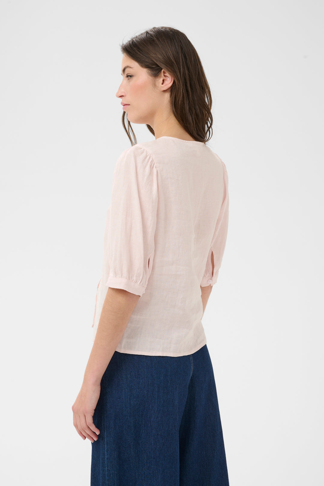 Blouse en lin avec boutons Azra