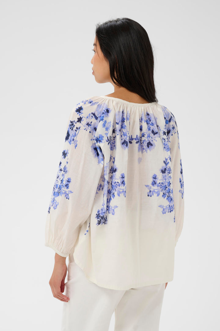 Alexi Printed Blouse - Lightweight and 100% Organic Cotton Top