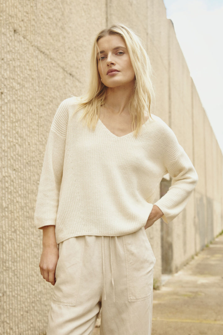 Long-sleeved jumper Etronas - Linen and cotton