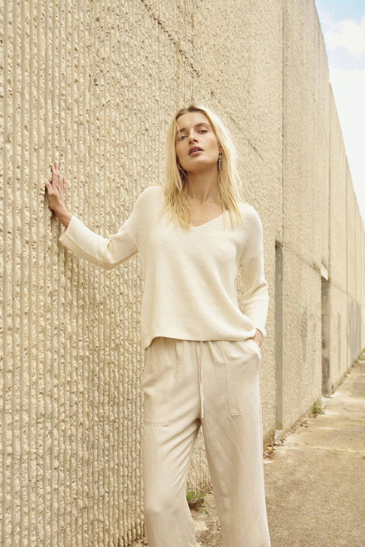 Long-sleeved jumper Etronas - Linen and cotton