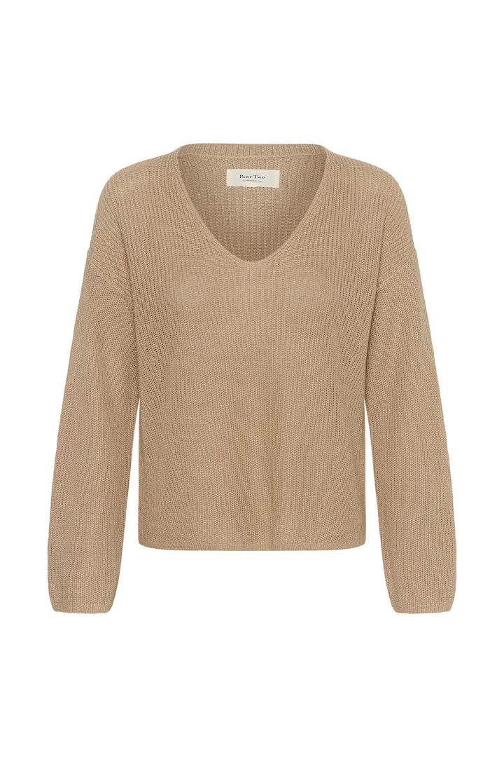 Pull à manches longues avec col en V Etronas