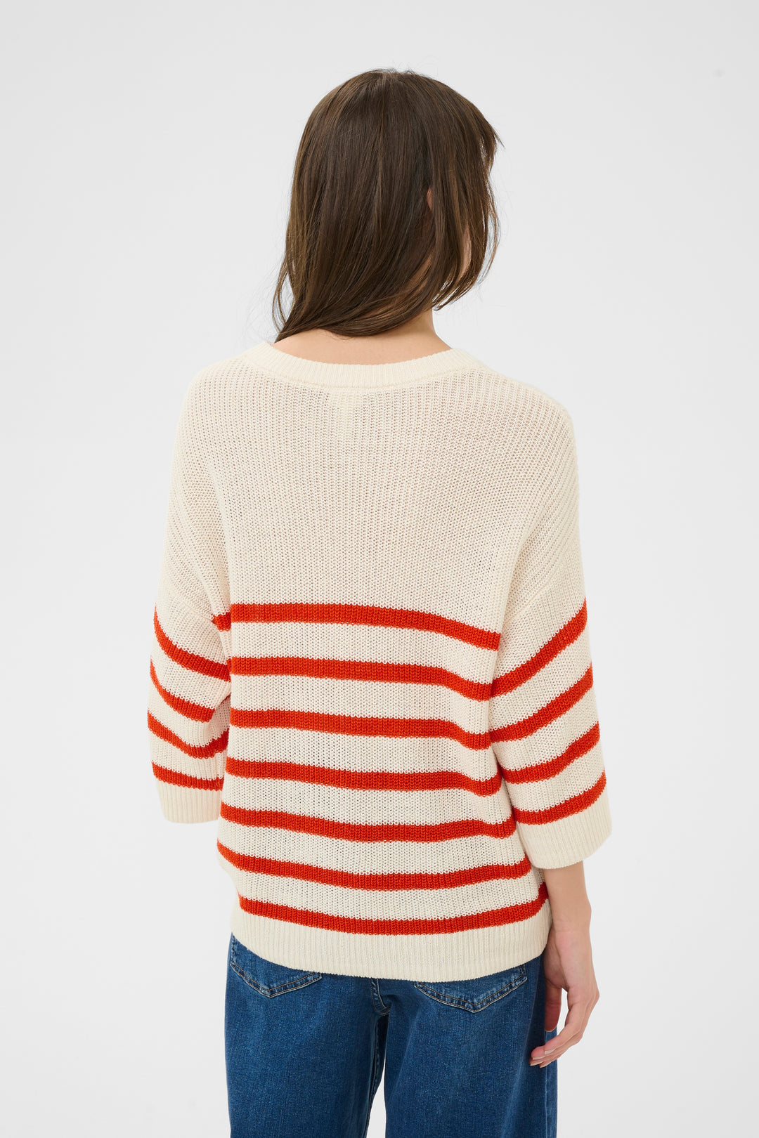 Pull rayé Aliza – en lin et coton