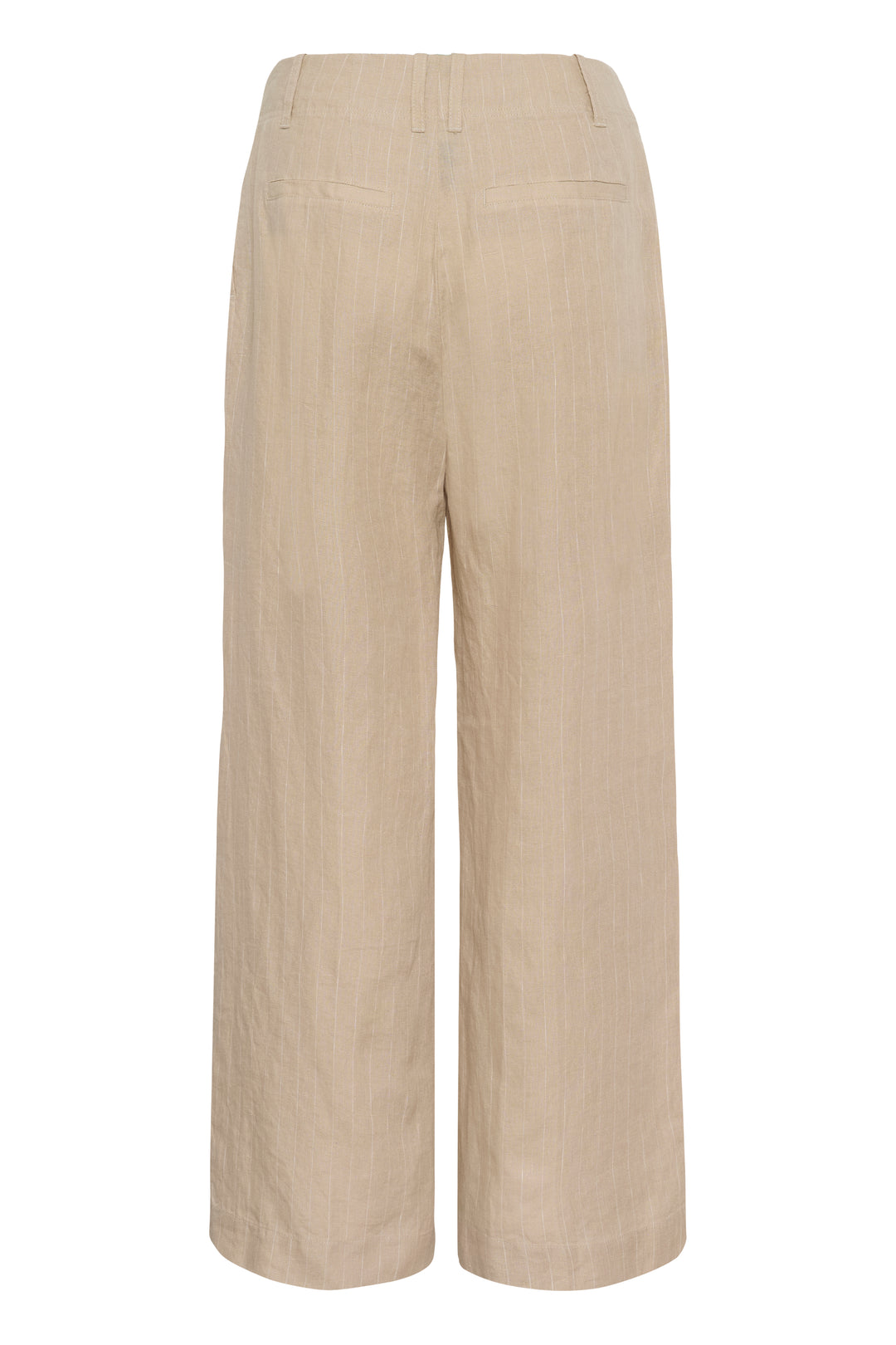 Pantalon en lin à rayures Aliya - Coupe droite et style décontracté