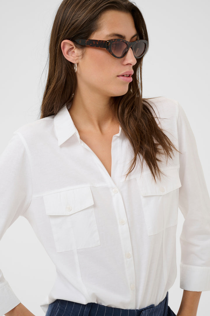 Anise Long-Sleeved Blouse - Organic Cotton and Classic Fit