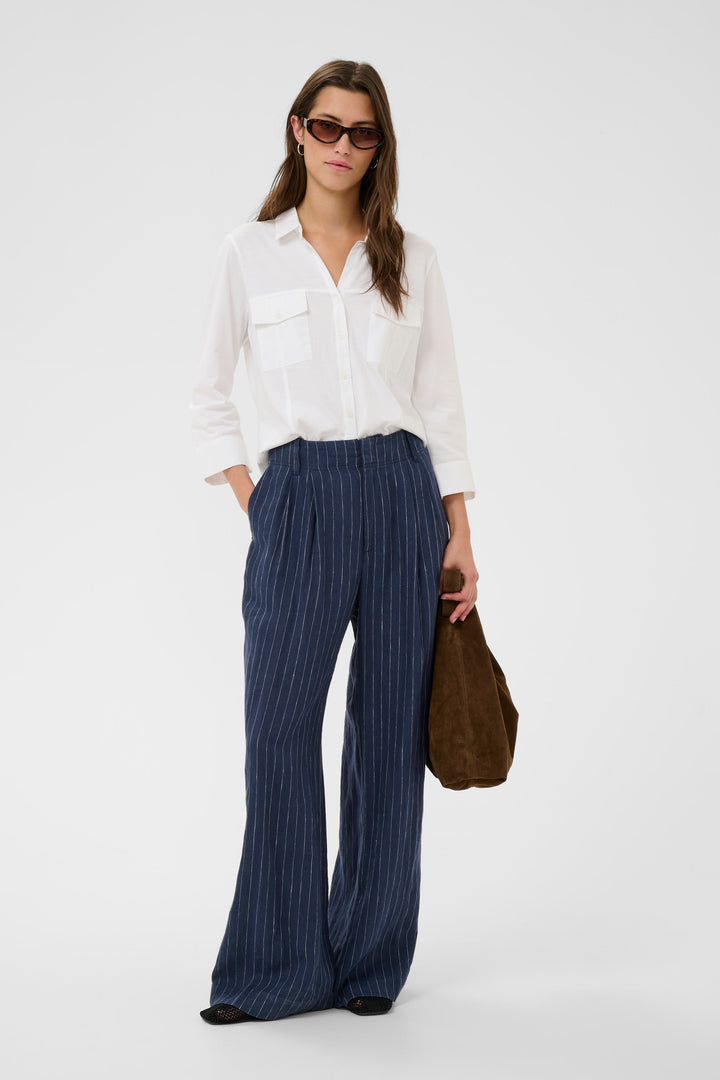 Anise Long-Sleeved Blouse - Organic Cotton and Classic Fit