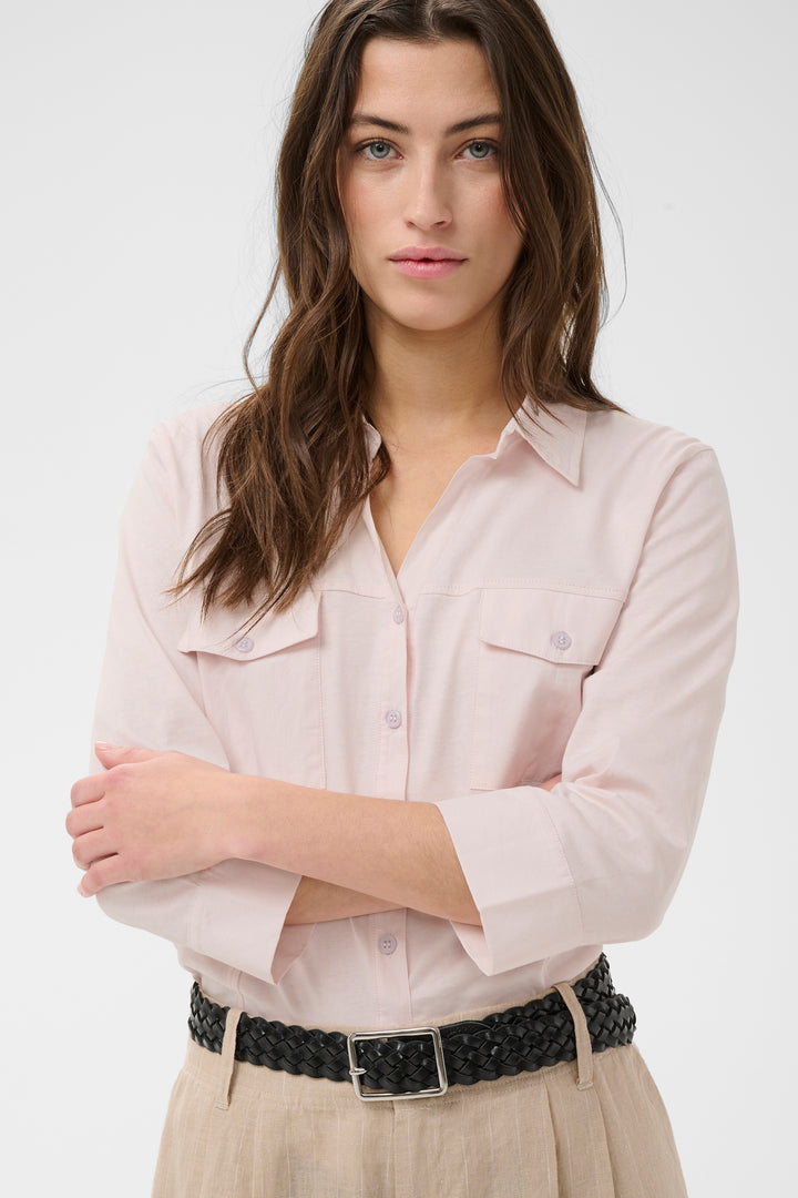 Anise Long-Sleeved Blouse - Organic Cotton and Classic Fit