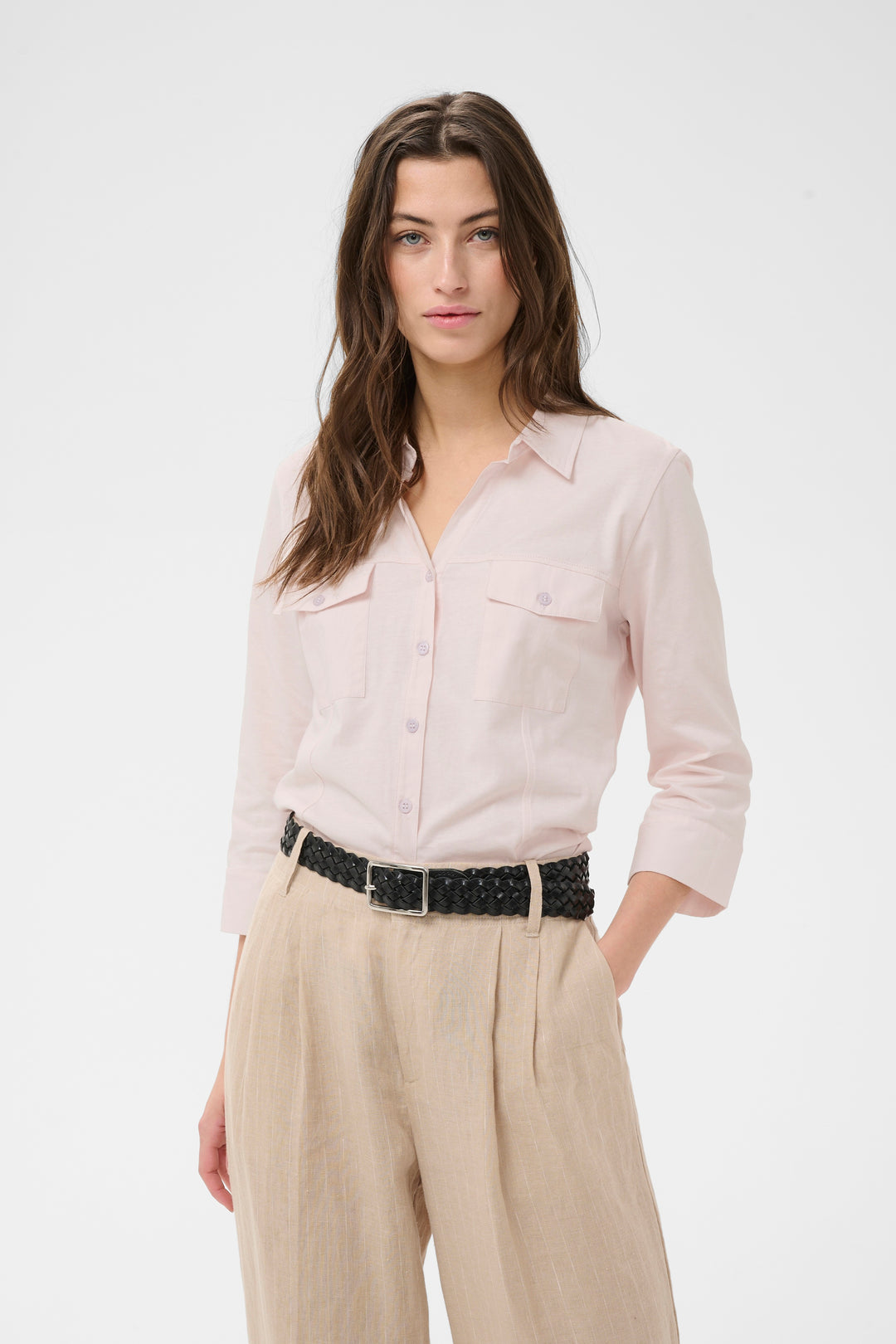 Anise Long-Sleeved Blouse - Organic Cotton and Classic Fit