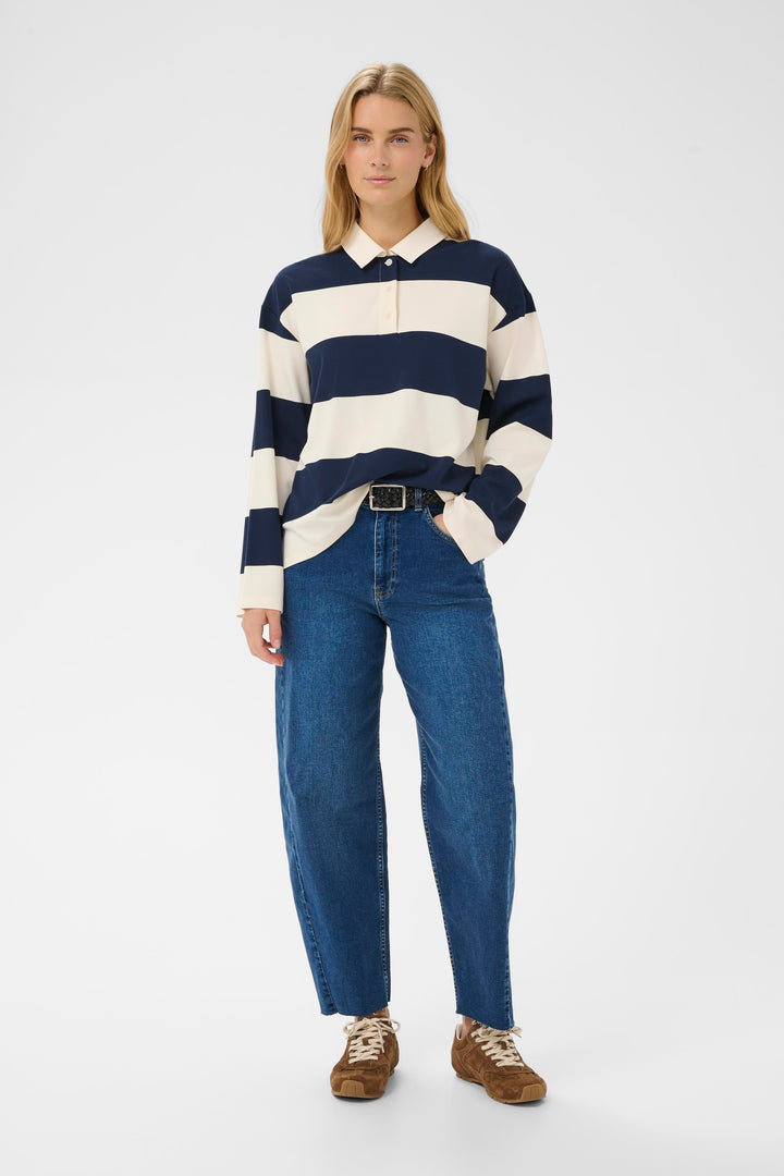 Polo rayé Amari – Maille souple et allure décontractée