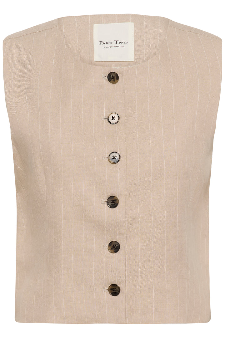 Gilet Azania - Lin écoresponsable et coupe structurée