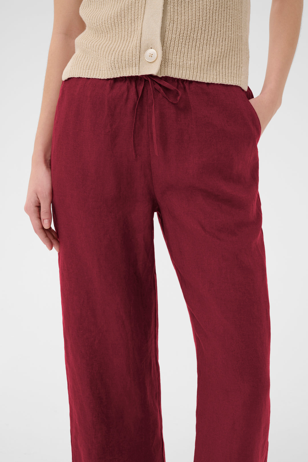 Berita linen trousers – Relaxed ankle length