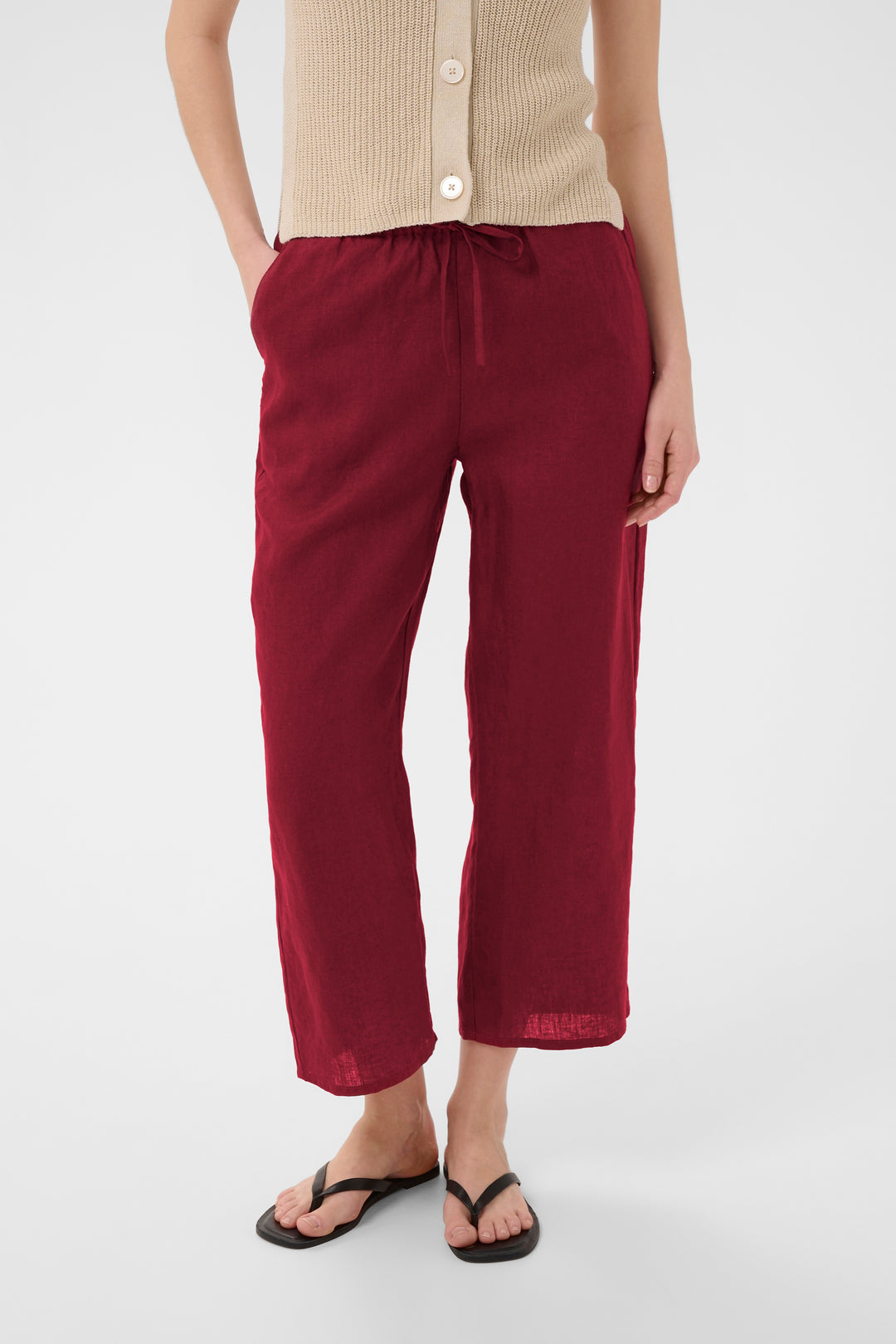 Berita linen trousers – Relaxed ankle length