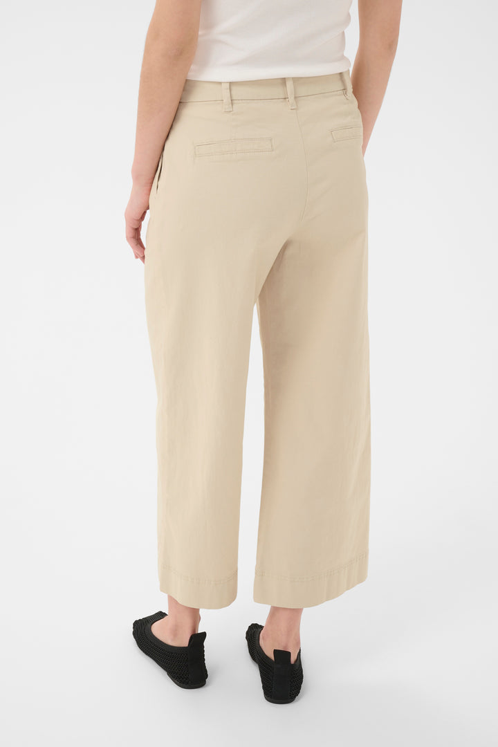 Pantalon en coton extensible Belmay – Coupe régulière longueur cheville