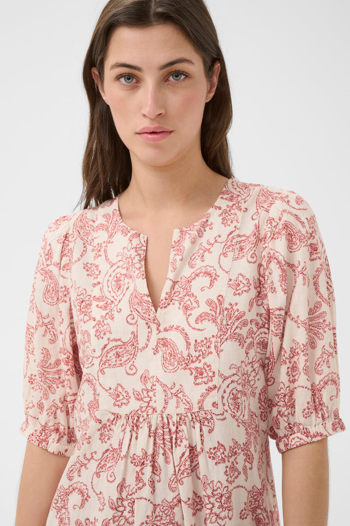 Benete Delicate Print Dress - Linen and Viscose (LENZING™ ECOVERO™)