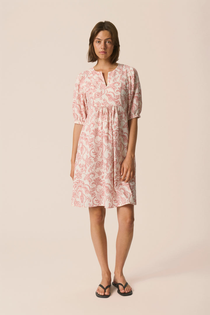Benete Delicate Print Dress - Linen and Viscose (LENZING™ ECOVERO™)