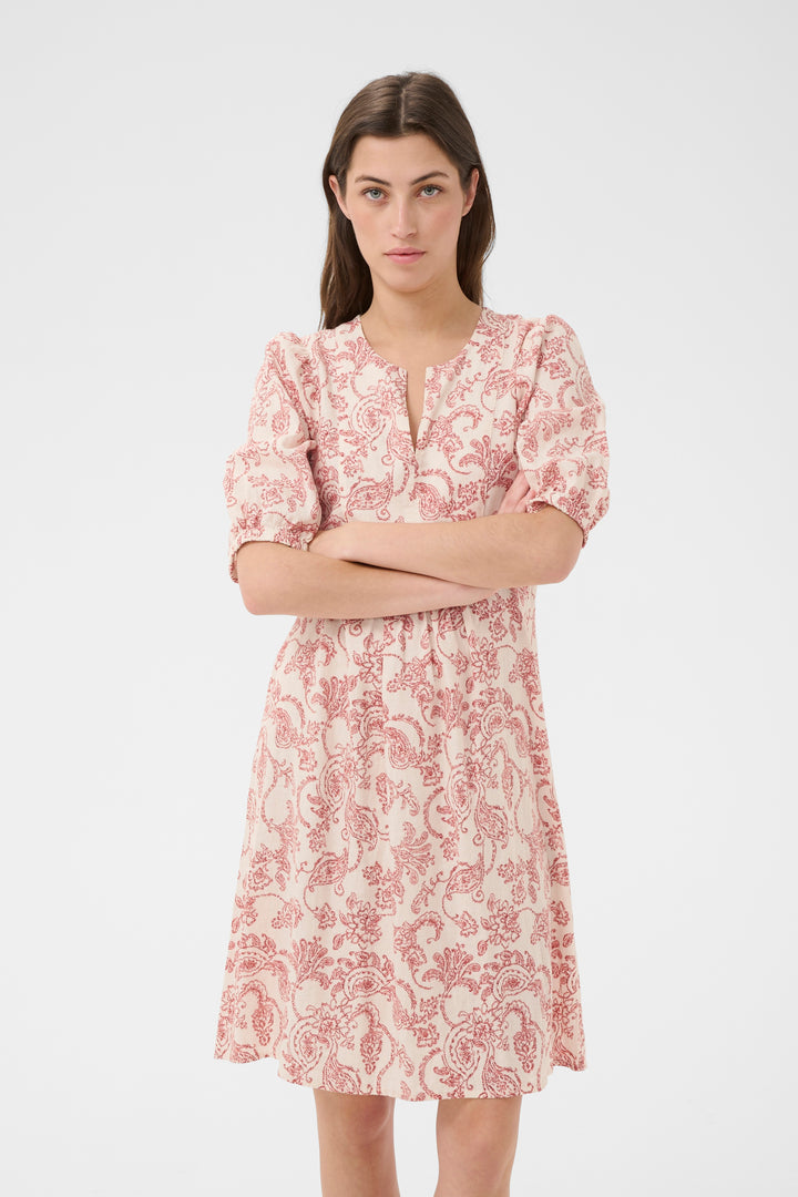 Benete Delicate Print Dress - Linen and Viscose (LENZING™ ECOVERO™)