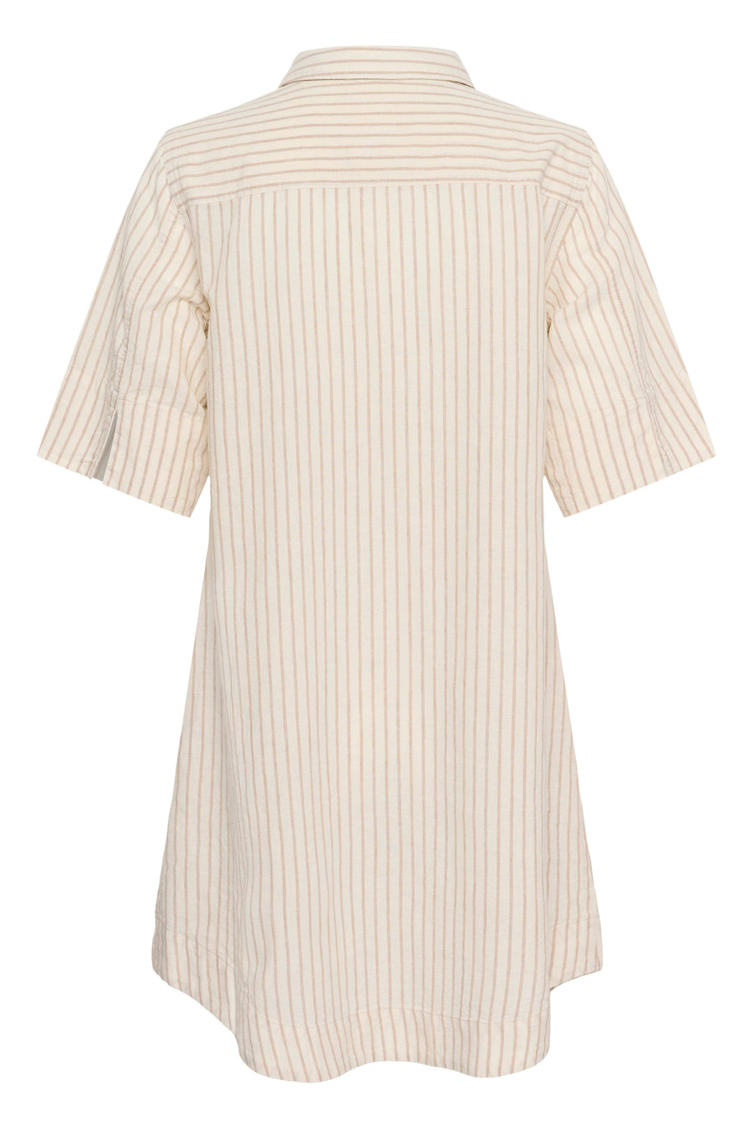 Robe chemise en lin et coton Berrit - Légère et respirante à fines rayures
