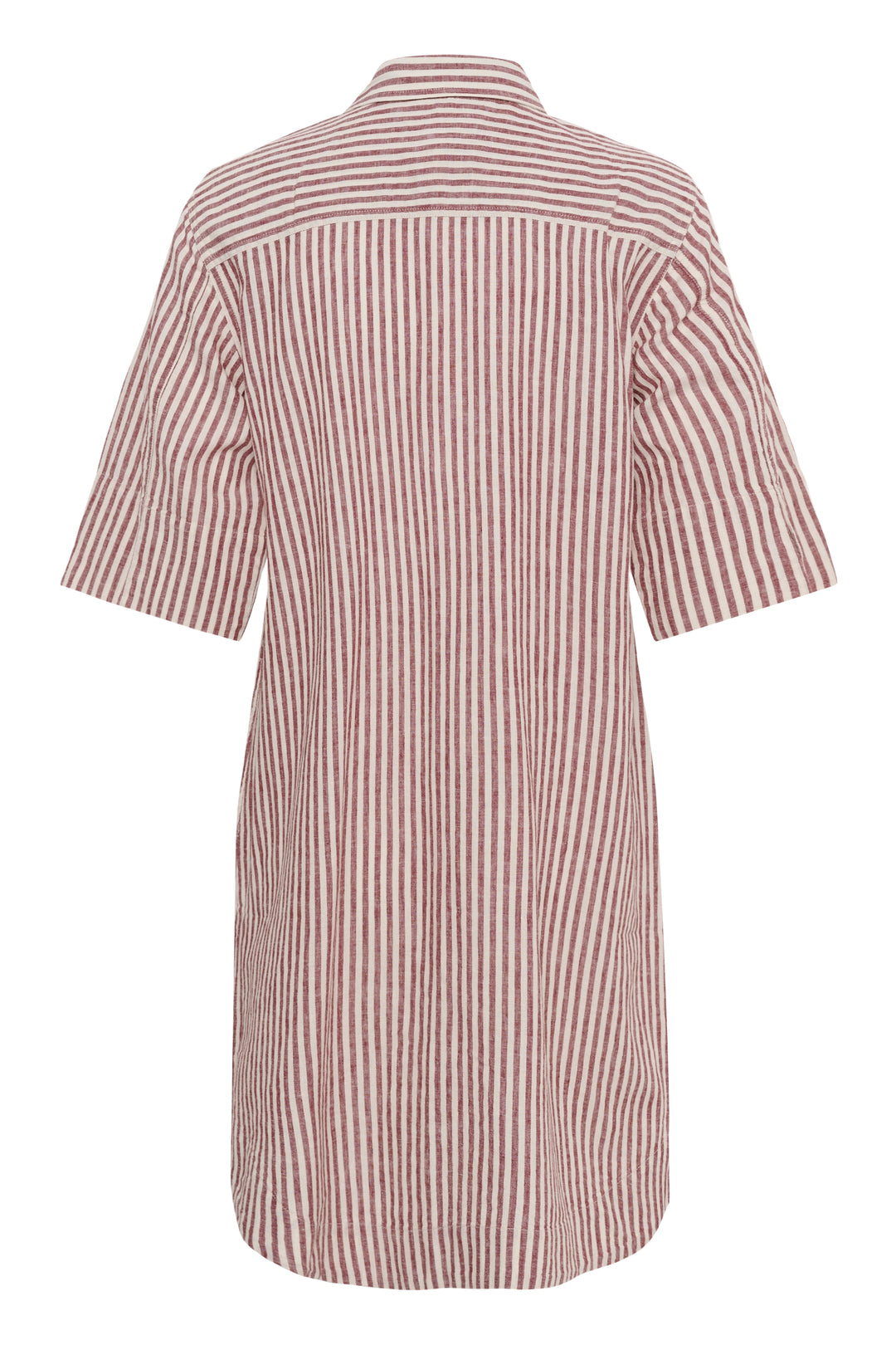 Robe chemise en lin et coton Berrit - Légère et respirante à fines rayures