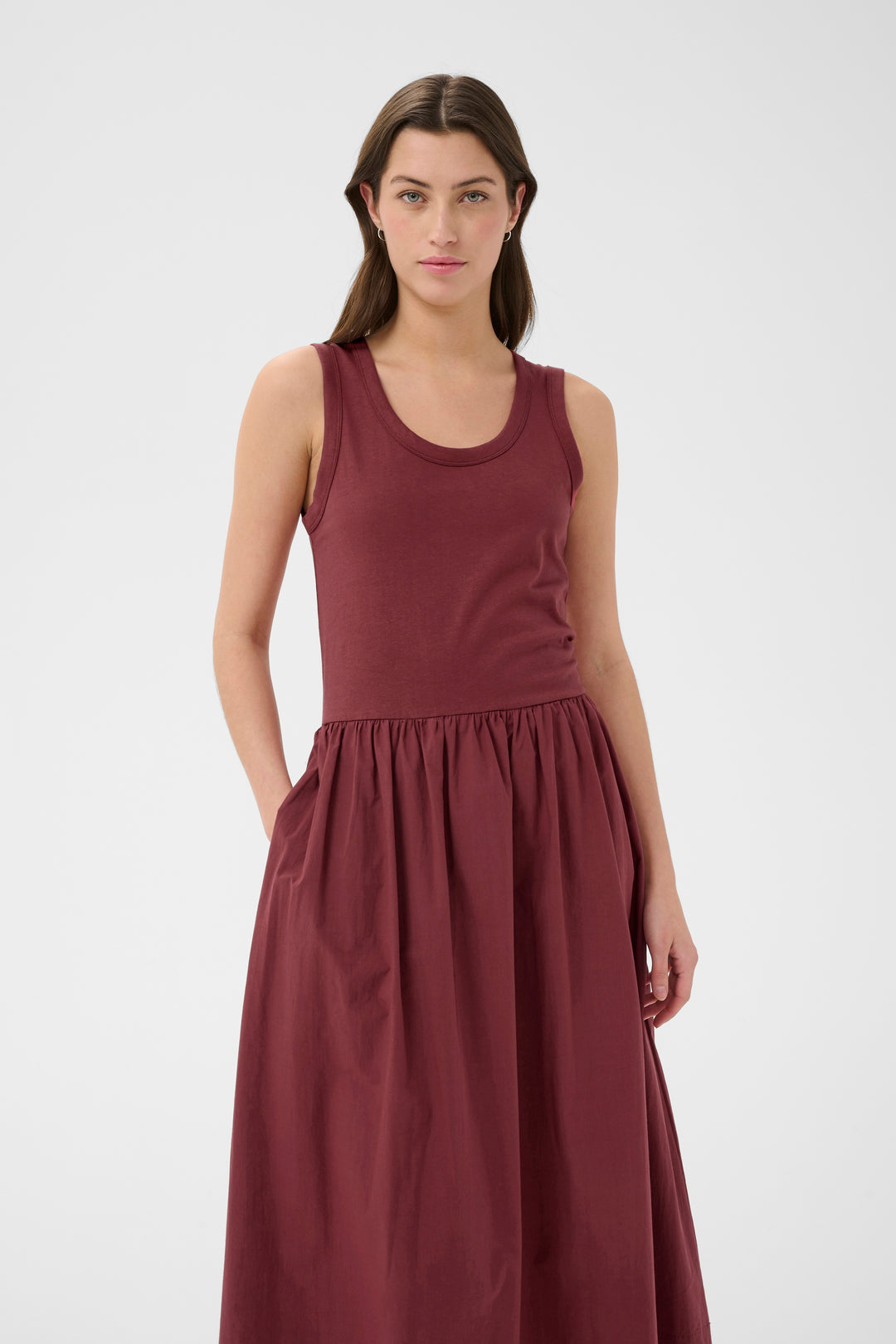 Bodhi long jersey dress – Organic cotton