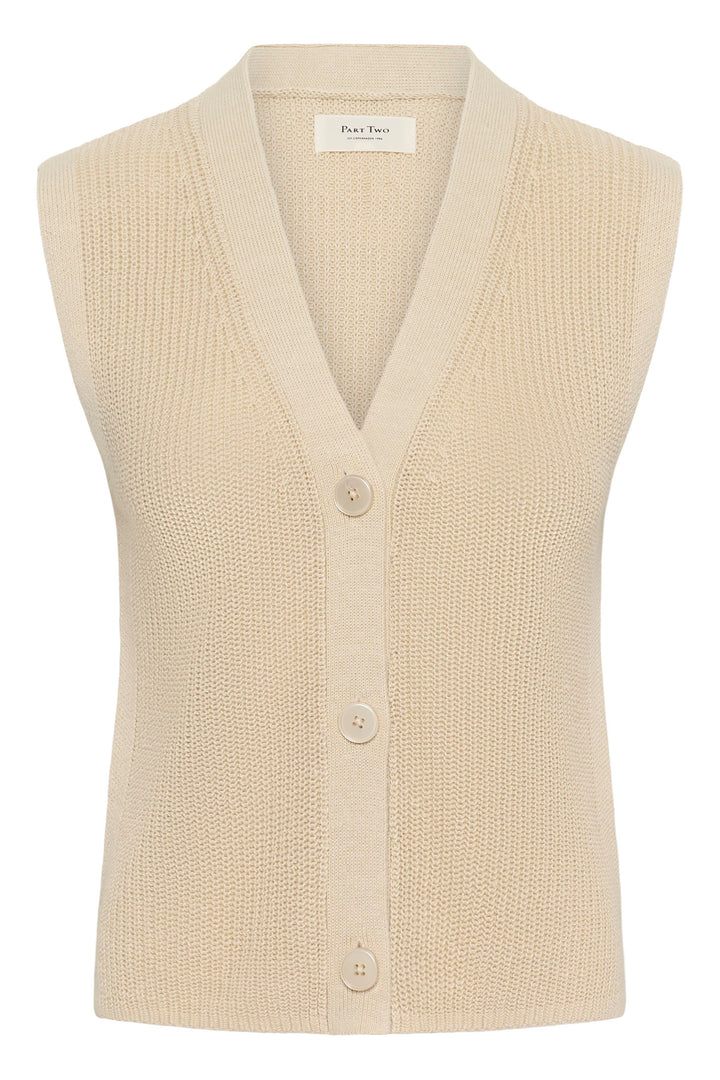 Veste sans manches Batilda – Gilet en lin et coton léger à superposer