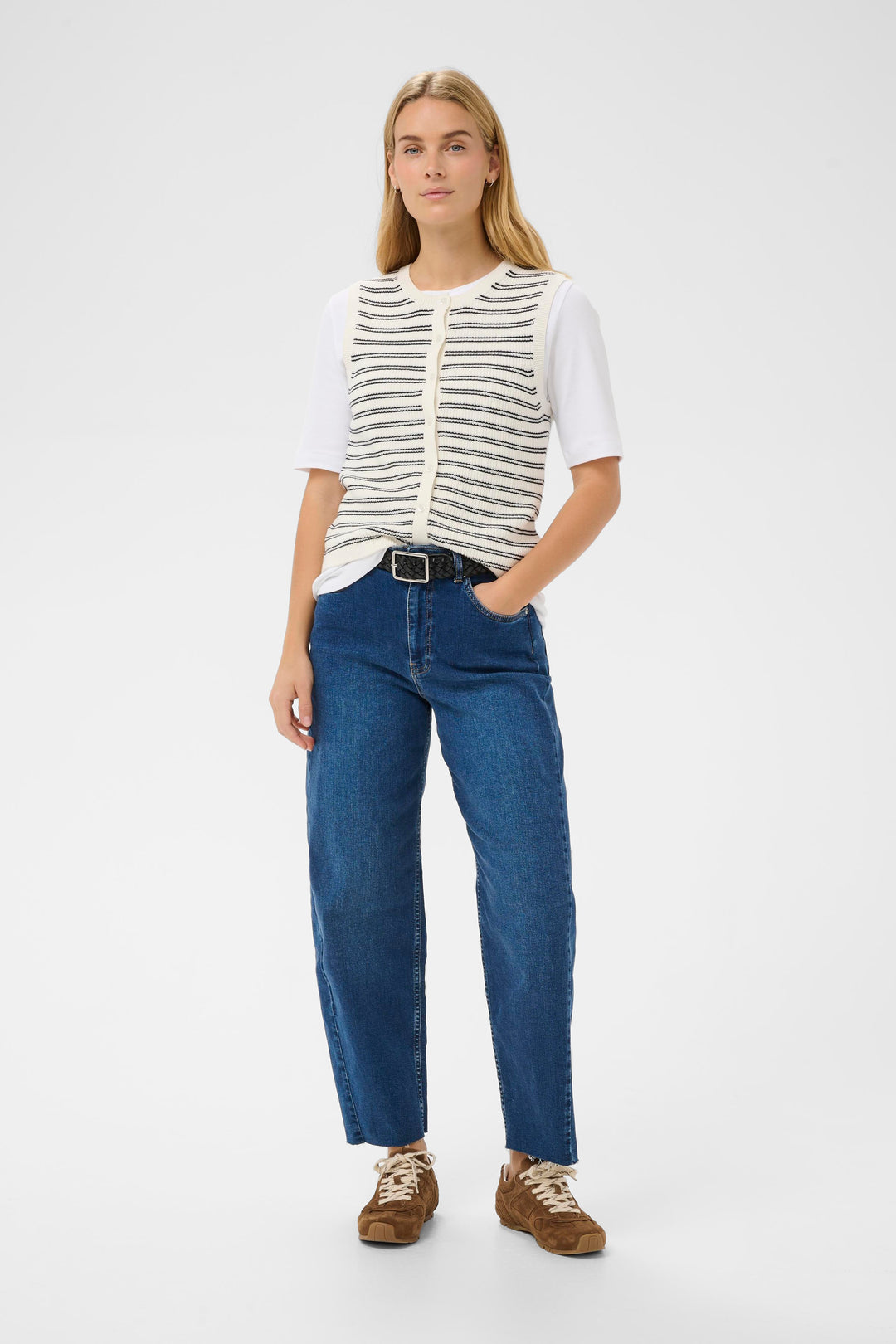 Cardigan sans manches Gemma - Maille biologique et style polyvalent