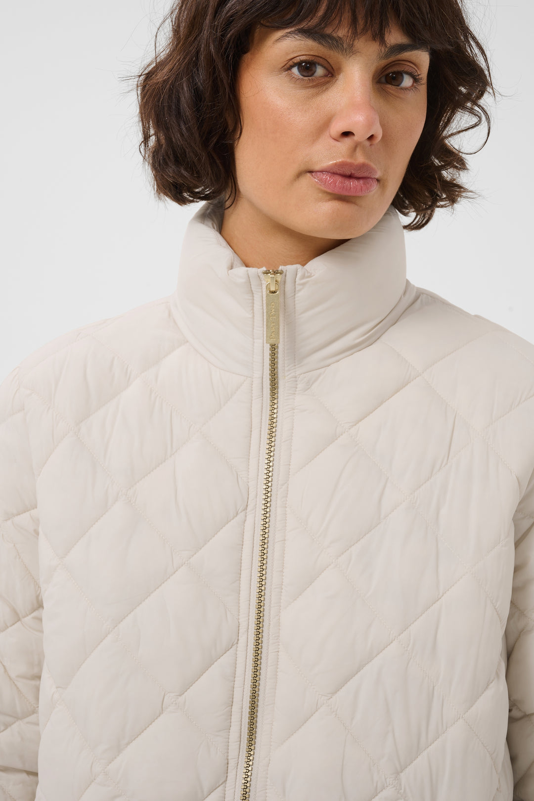 Manteau long matelassé Olilana - Fait de matériaux recyclés