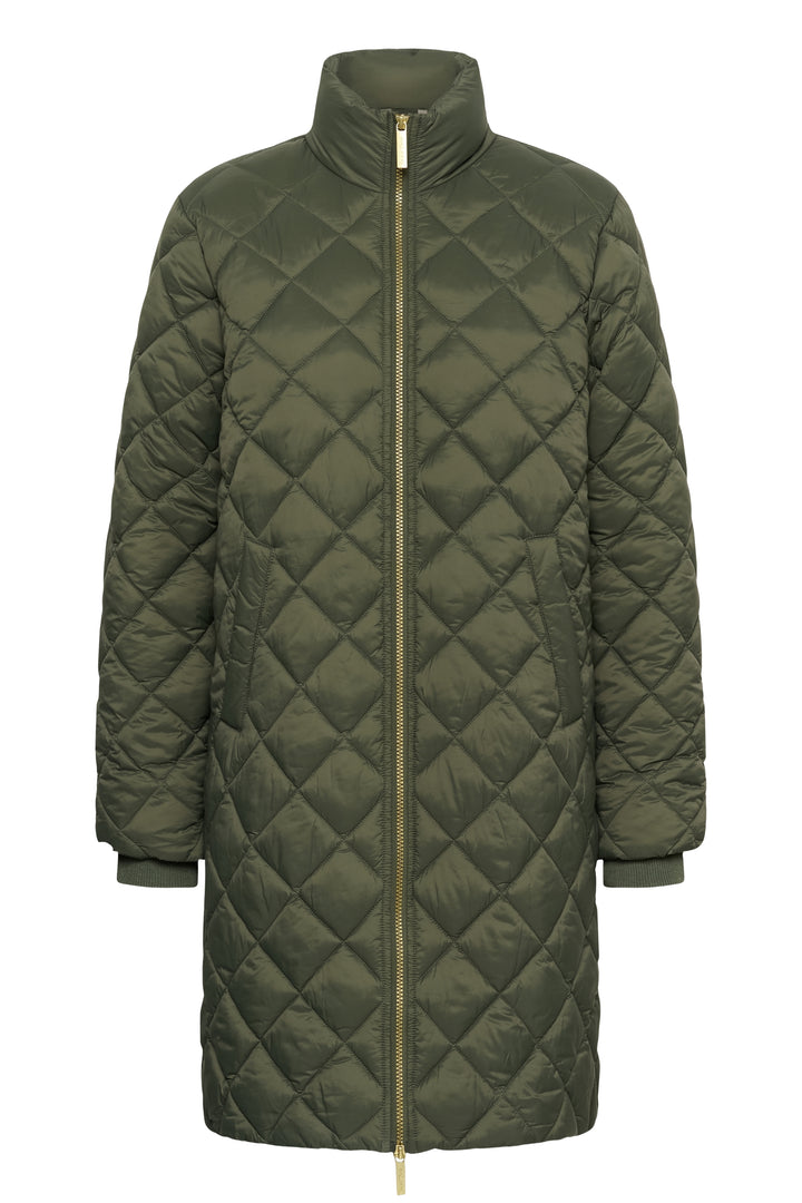 Manteau long matelassé Olilana - Fait de matériaux recyclés