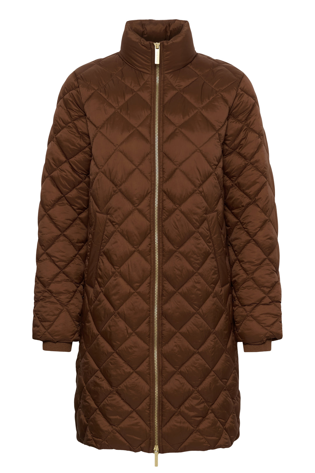 Manteau long matelassé Olilana - Fait de matériaux recyclés