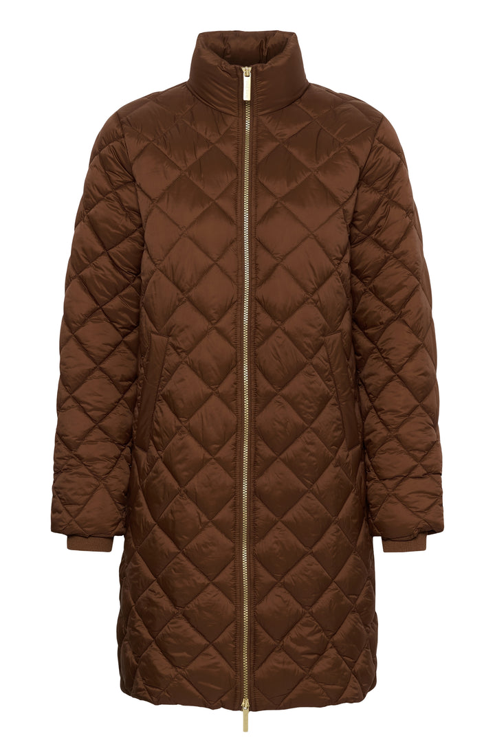Manteau long matelassé Olilana - Fait de matériaux recyclés