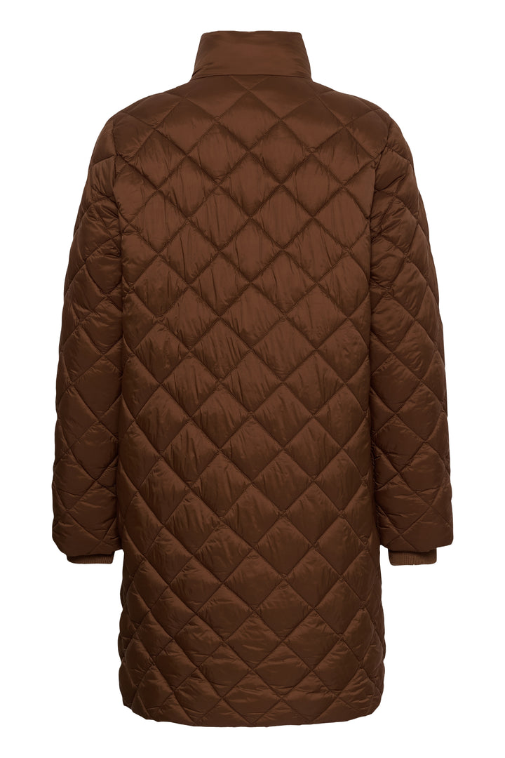 Manteau long matelassé Olilana - Fait de matériaux recyclés