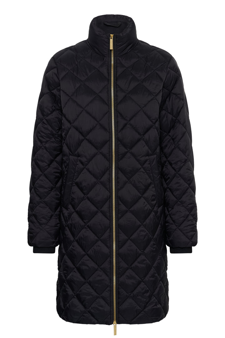 Manteau long matelassé Olilana - Fait de matériaux recyclés