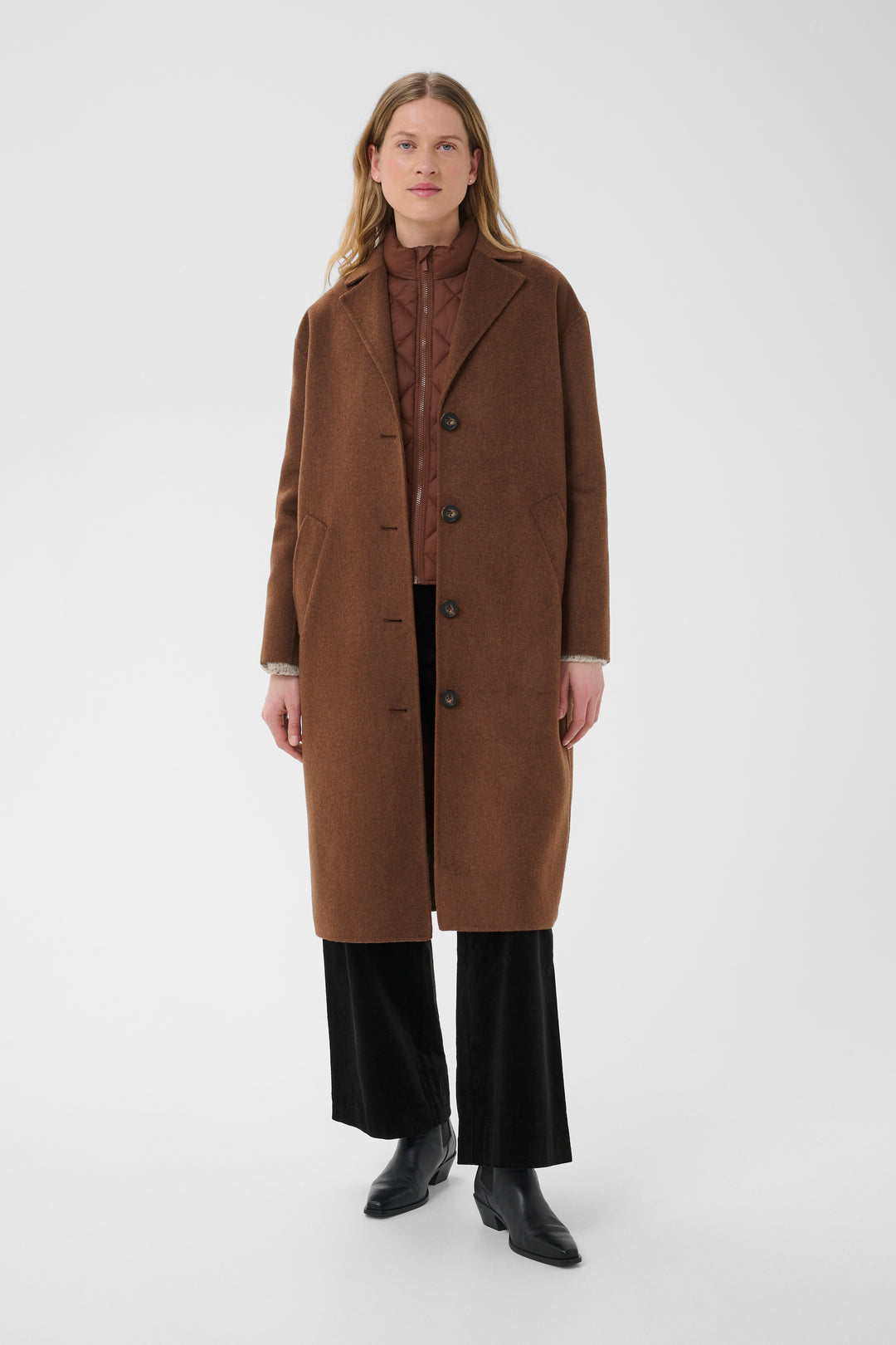 Manteau long Lorelaiana - En laine recyclée