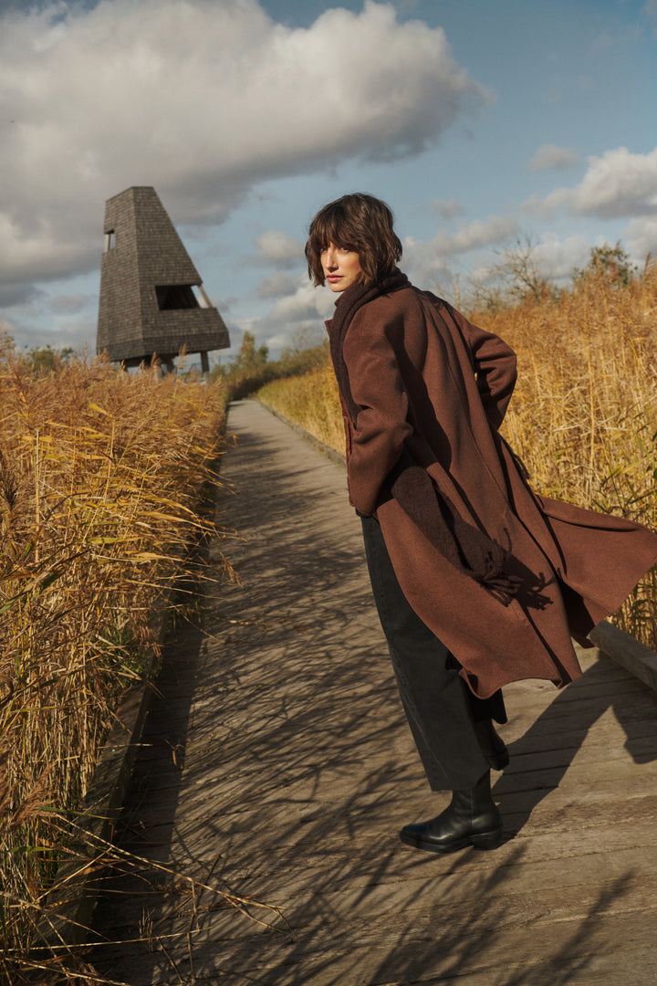 Manteau long Lorelaiana - En laine recyclée