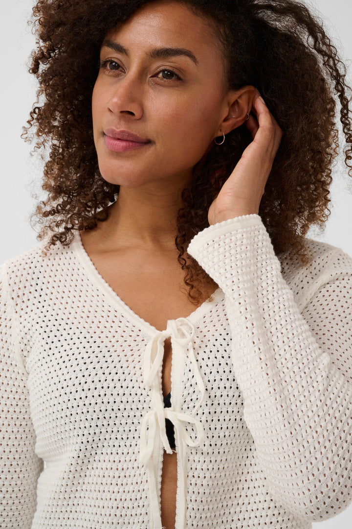 Rosefina organic cotton cardigan – Fitted knit